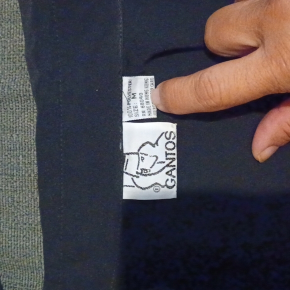 Vintage Gantos Women's Black Blouse With Metallic Beaded Embroidery Size Medium - Picture 7 of 7